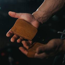 Cowhide Fitness Booster Stripe Four Fingers Hand Protector Fitness Protective Gear