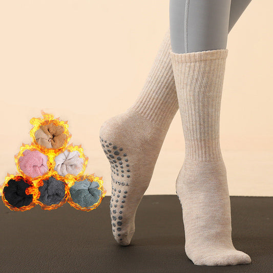 Autumn And Winter Long Tube Yoga Socks And Long Pilates Socks